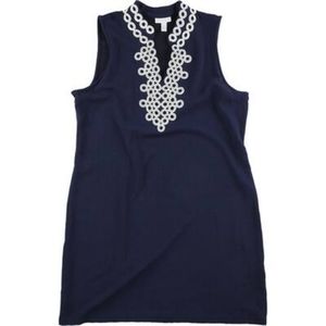 💚 CHARTER CLUB circle trim sheath dress